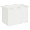 vidaXL Led-es kerti virágláda Fehér 40 x 60 x 40 cm Acél