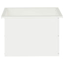 vidaXL Led-es kerti virágláda Fehér 40 x 60 x 40 cm Acél