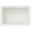 vidaXL Led-es kerti virágláda Fehér 40 x 60 x 40 cm Acél