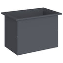 vidaXL Led-es kerti virágláda Antracit 40 x 60 x 40 cm Acél