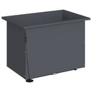 vidaXL Led-es kerti virágláda Antracit 40 x 60 x 40 cm Acél