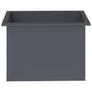 vidaXL Led-es kerti virágláda Antracit 40 x 60 x 40 cm Acél