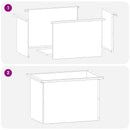 vidaXL Led-es kerti virágláda Olajzöld 40 x 60 x 40 cm Acél