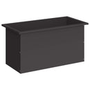 vidaXL Led-es kerti virágláda Fekete 40 x 80 x 40 cm Acél