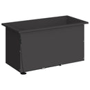 vidaXL Led-es kerti virágláda Fekete 40 x 80 x 40 cm Acél