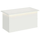 vidaXL Led-es kerti virágláda Fehér 40 x 80 x 40 cm Acél