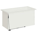 vidaXL Led-es kerti virágláda 2 db Fehér 40 x 80 x 40 cm Acél