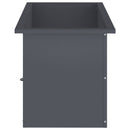 vidaXL Led-es kerti virágláda 2 db Antracit 40 x 80 x 40 cm Acél