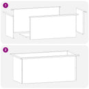 vidaXL Led-es kerti virágláda Olajzöld 40 x 80 x 40 cm Acél
