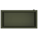 vidaXL Led-es kerti virágláda Olajzöld 40 x 80 x 40 cm Acél