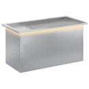vidaXL Led-es kerti virágláda Ezüst 40 x 80 x 40 cm Horganyzott Acél