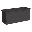 vidaXL Led-es kerti virágláda Fekete 40 x 100 x 40 cm Acél