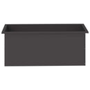 vidaXL Led-es kerti virágláda 2 db Fekete 40 x 100 x 40 cm Acél