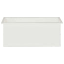 vidaXL Led-es kerti virágláda Fehér 40 x 100 x 40 cm Acél