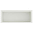 vidaXL Led-es kerti virágláda Fehér 40 x 100 x 40 cm Acél