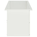 vidaXL Led-es kerti virágláda 2 db Fehér 40 x 100 x 40 cm Acél