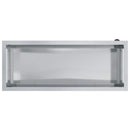 vidaXL Led-es kerti virágláda Ezüst 40 x 100 x 40 cm Horganyzott Acél