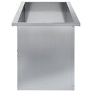 vidaXL Led-es kerti virágláda 2 db Ezüst 40 x 100 x 40 cm