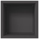 vidaXL Led-es kerti virágláda 2 db Fekete 50 x 50 x 48 cm Acél