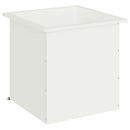 vidaXL Led-es kerti virágláda Fehér 50 x 50 x 48 cm Acél