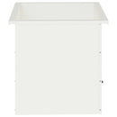 vidaXL Led-es kerti virágláda Fehér 50 x 50 x 48 cm Acél