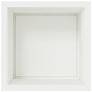 vidaXL Led-es kerti virágláda 2 db Fehér 50 x 50 x 48 cm Acél
