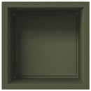 vidaXL Led-es kerti virágláda 2 db Olajzöld 50 x 50 x 48 cm Acél