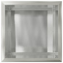 vidaXL Led-es kerti virágláda Ezüst 50 x 50 x 48 cm Rozsdamentes Acél