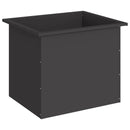 vidaXL Led-es kerti virágláda Fekete 50 x 60 x 48 cm Acél