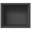 vidaXL Led-es kerti virágláda Fekete 50 x 60 x 48 cm Acél