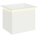 vidaXL Led-es kerti virágláda Fehér 50 x 60 x 48 cm Acél
