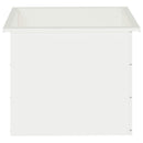 vidaXL Led-es kerti virágláda Fehér 50 x 60 x 48 cm Acél