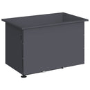vidaXL Led-es kerti virágláda Antracit 50 x 80 x 48 cm Acél