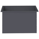 vidaXL Led-es kerti virágláda Antracit 50 x 80 x 48 cm Acél