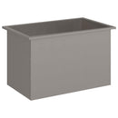 vidaXL Led-es kerti virágláda Rozsdás 50 x 80 x 48 cm