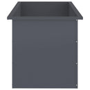 vidaXL Led-es kerti virágláda Antracit 50 x 100 x 48 cm Acél
