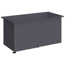 vidaXL Led-es kerti virágláda 2 db Antracit 50 x 100 x 48 cm Acél