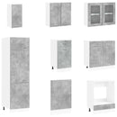 vidaXL Konyhai Egység Lyon 8 pcs Betonszürke Szerelt Fa