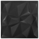 vidaXL Fali panelek 12 pcs Gyémánt Fekete 50 x 50 cm XPS Hab