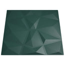 vidaXL Fali panelek 48 db 50 x 50 cm Zöld XPS Hab