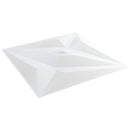 vidaXL Fali panelek 12 db 50 x 50 cm Fehér Csillag XPS Hab