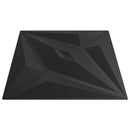 vidaXL Fali panelek 48 db 50 x 50 cm Fekete Csillag XPS Hab