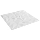 vidaXL Fali panelek 24 db 50 x 50 cm Fehér XPS Hab