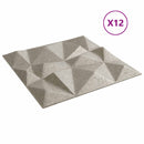vidaXL Fali panelek 12 db 50 x 50 cm Gyémánt Beton XPS Hab