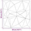 vidaXL Fali panelek 12 db 50 x 50 cm Gyémánt Zöld XPS Hab