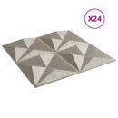 vidaXL Fali panelek 24 db 50 x 50 cm Origami Beton XPS Hab