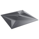 vidaXL Fali panelek 12 db 50 x 50 cm Csillag Szürke XPS Hab