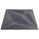 vidaXL Fali panelek 24 db 50 x 50 cm Csillag Szürke XPS Hab
