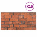 vidaXL Fali panelek 10 db 100 x 50 cm Terrakotta EPS Hab