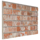vidaXL Fali panelek 10 db 100 x 50 cm Narancssárga EPS Hab